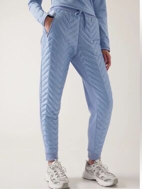 Athleta TALL Solstice Apres Ski Down Jogger Blue 6T